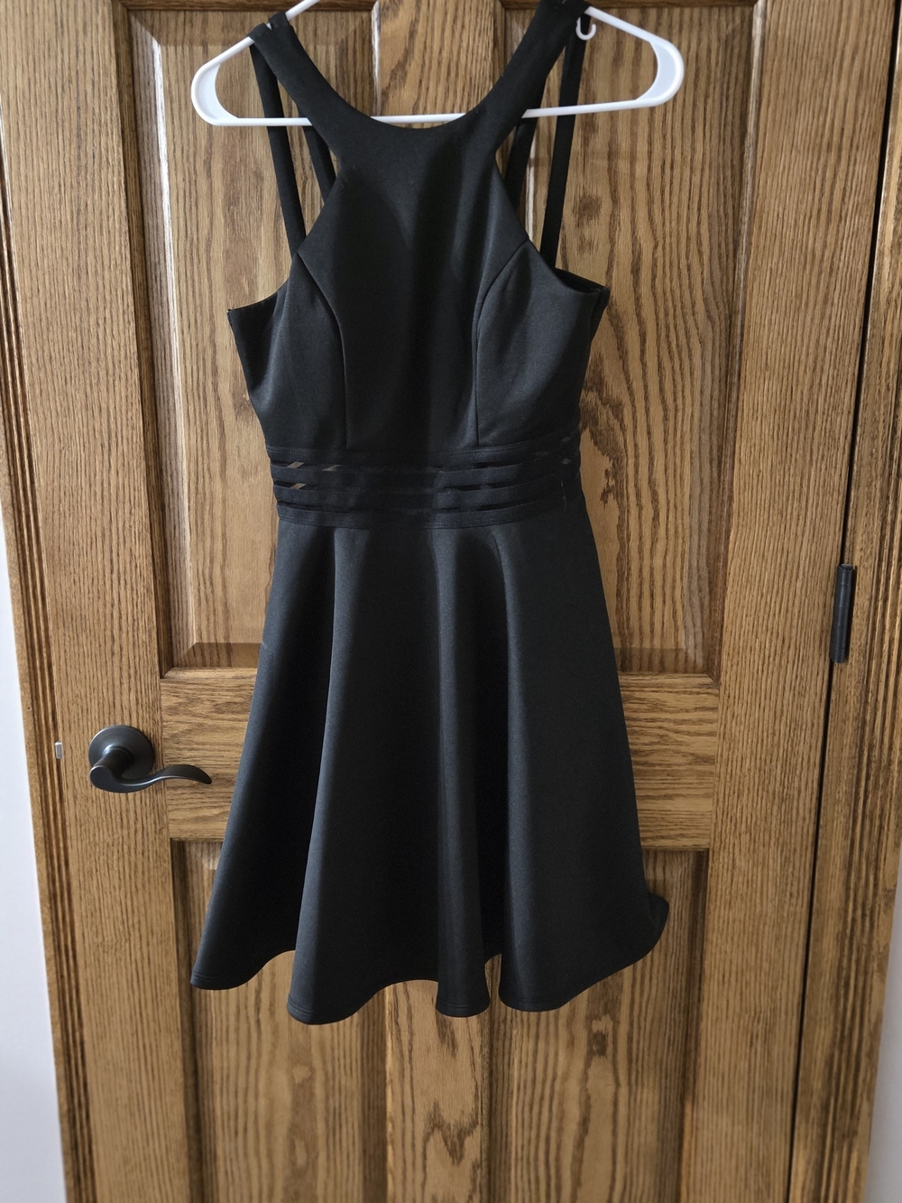 City Studio Black Sleeveless Fit & Flare Mini Dress